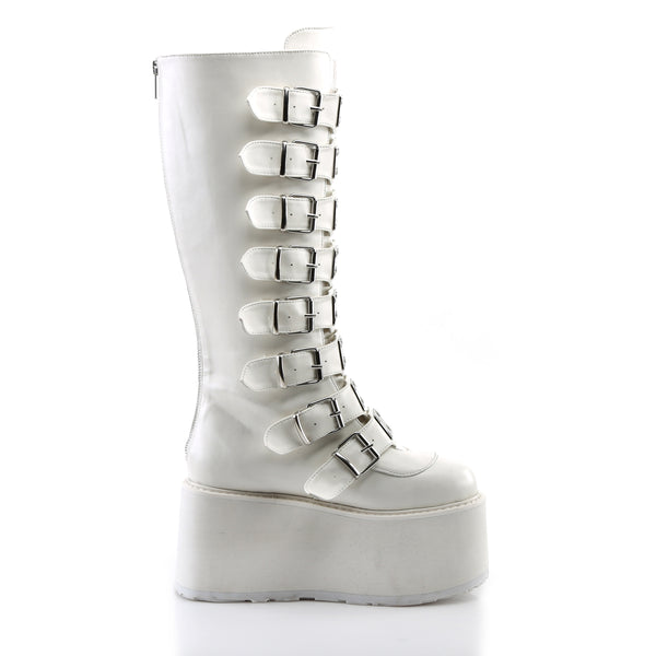 DAMNED-318 Plateau Stiefel Weiss von DemoniaCult – Ansicht 5