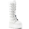 DAMNED-318 Plateau Stiefel Weiss von DemoniaCult