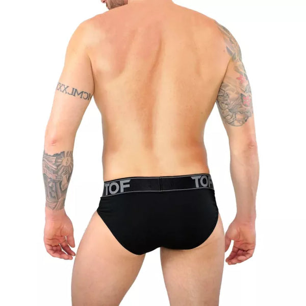 Schwarzer Dan Brief im klassischen Premium Schnitt von TOF Paris – Ansicht 6