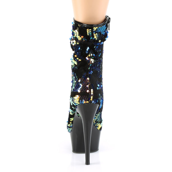 DELIGHT-1004 Plateau Stiefeletten Schwarz von Pleaser – Ansicht 4