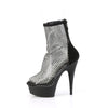 DELIGHT-1009 Stiefelette Netz Schwarz von Pleaser – Ansicht 3