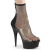 DELIGHT-1009 Stiefelette Netz Schwarz von Pleaser
