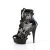 DELIGHT-1013RM Plateau Stiefeletten - Schwarz Lack von Pleaser – Ansicht 3