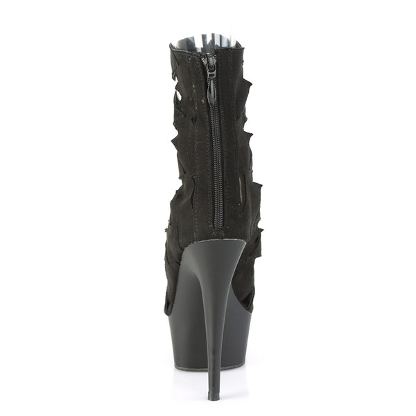 DELIGHT-1014 Plateau Stiefeletten schwarz von Pleaser – Ansicht 4