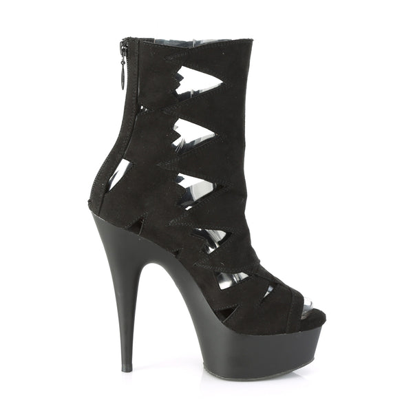 DELIGHT-1014 Plateau Stiefeletten schwarz von Pleaser – Ansicht 5