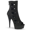 DELIGHT-1014 Plateau Stiefeletten schwarz von Pleaser