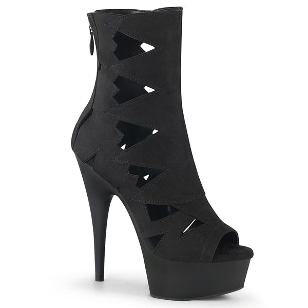 DELIGHT-1014 Plateau Stiefeletten schwarz von Pleaser