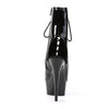 DELIGHT-1016 Plateau Stiefeletten Lack Schwarz von Pleaser – Ansicht 4