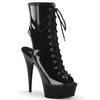 DELIGHT-1016 Plateau Stiefeletten Lack Schwarz von Pleaser