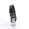 DELIGHT-1017RSF - Plateau Stiefeletten - Schwarz mit Strass von Pleaser – Ansicht 4