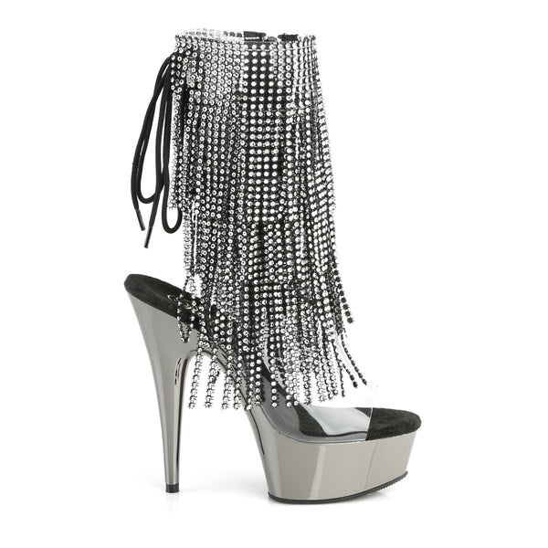 DELIGHT-1017RSF Plateau Stiefeletten Schwarz von Pleaser – Ansicht 5