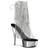 DELIGHT-1017RSF Plateau Stiefeletten Transparent von Pleaser