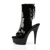 DELIGHT-1018 Plateau Stiefeletten Lack Schwarz | Pleaser SALE