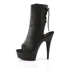 DELIGHT-1018 Plateau Stiefeletten Schwarz von Pleaser – Ansicht 3