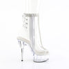 DELIGHT-1018C-2RS - Plateau Stiefeletten - Transparent mit Strass von Pleaser – Ansicht 5