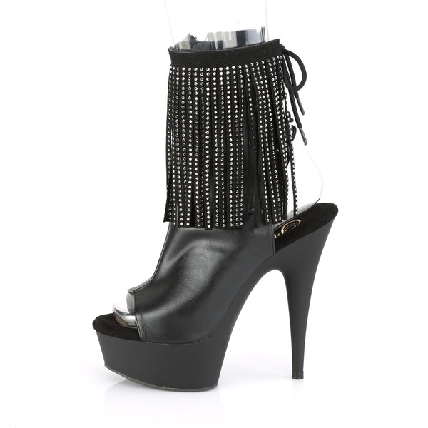 DELIGHT-1018RSF Plateau Stiefeletten Schwarz von Pleaser – Ansicht 3