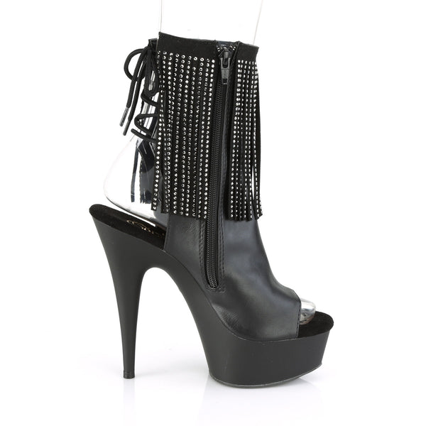DELIGHT-1018RSF Plateau Stiefeletten Schwarz von Pleaser – Ansicht 5