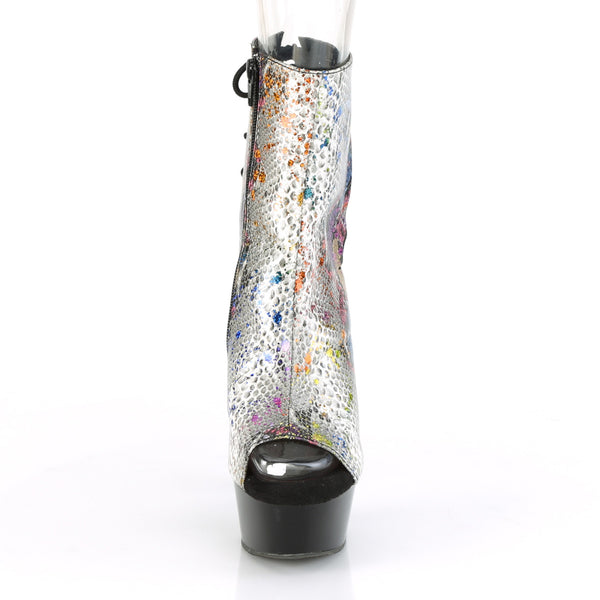 DELIGHT-1018SP Plateau Stiefeletten Schlangenprint von Pleaser – Ansicht 2