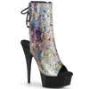 DELIGHT-1018SP Plateau Stiefeletten Schlangenprint von Pleaser