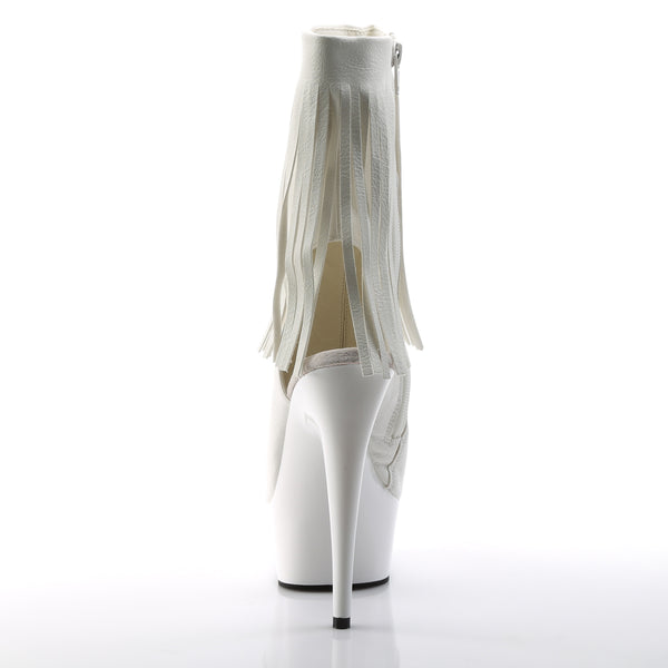 DELIGHT-1019 Plateau Stiefeletten Weiß von Pleaser – Ansicht 4