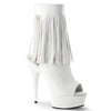 DELIGHT-1019 Plateau Stiefeletten Weiß von Pleaser