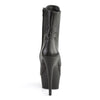 DELIGHT-1020 Plateau Stiefeletten Leder Schwarz | Pleaser