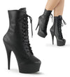 DELIGHT-1020 Plateau Stiefeletten Matt Schwarz von Pleaser – Ansicht 5