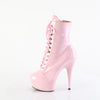 DELIGHT-1020 - Plateau Stiefeletten - Rosa Lack von Pleaser – Ansicht 3