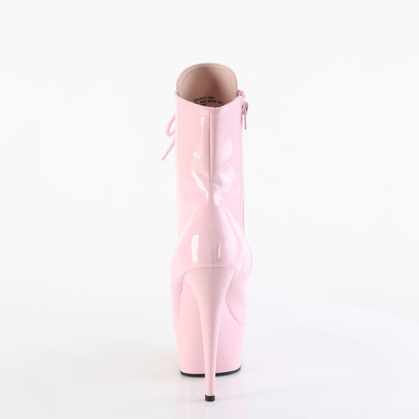 DELIGHT-1020 - Plateau Stiefeletten - Rosa Lack von Pleaser – Ansicht 4
