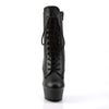 DELIGHT-1020 Plateau Stiefeletten Matt Schwarz von Pleaser – Ansicht 2