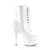 DELIGHT-1020 Plateau Stiefeletten Lack Weiß | Pleaser