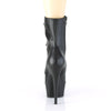 DELIGHT-1020PK Plateau Stiefeletten - Matt Schwarz von Pleaser – Ansicht 4