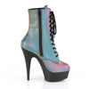 DELIGHT-1020REFL Plateau Stiefeletten - Regenbogen von Pleaser – Ansicht 5