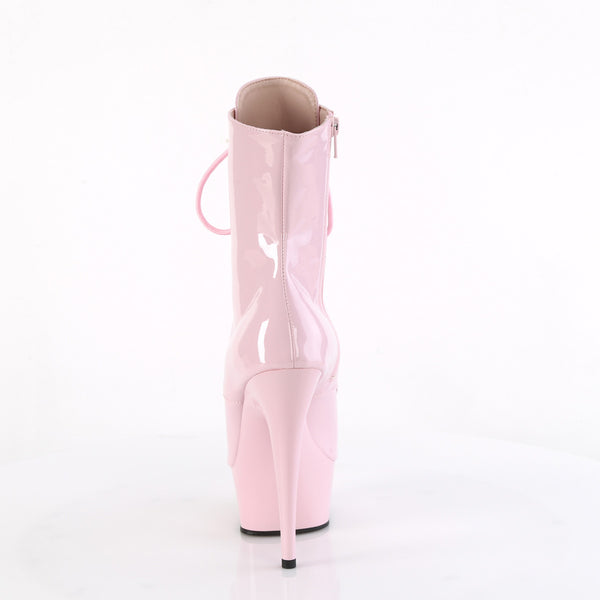 DELIGHT-1021 - Plateau Stiefeletten - Rosa Lack von Pleaser – Ansicht 4