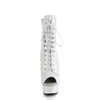 DELIGHT-1021 - Plateau Stiefeletten - Weiss Lack von Pleaser – Ansicht 2