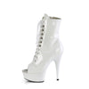 DELIGHT-1021 - Plateau Stiefeletten - Weiss Lack von Pleaser – Ansicht 3