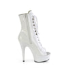 DELIGHT-1021 - Plateau Stiefeletten - Weiss Lack von Pleaser – Ansicht 5