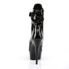 DELIGHT-1033 Plateau Stiefeletten Lack Schwarz von Pleaser – Ansicht 4