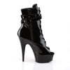 DELIGHT-1033 Plateau Stiefeletten Lack Schwarz von Pleaser – Ansicht 5