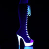 DELIGHT-2000SK-02 Plateau Stiefel - Schwarz von Pleaser – Ansicht 5