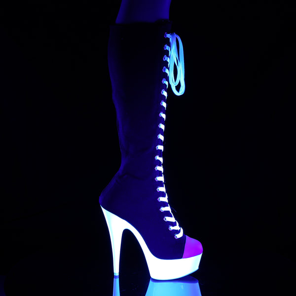 DELIGHT-2000SK-02 Plateau Stiefel - Schwarz von Pleaser – Ansicht 5