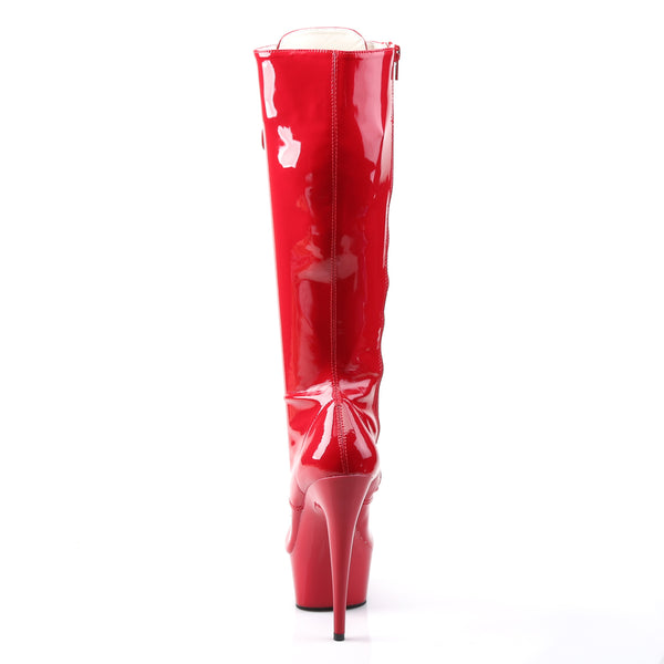 DELIGHT-2023 Stiefel Plateauschuhe Rot von Pleaser – Ansicht 4