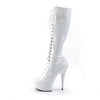 DELIGHT-2023 Plateau Stiefel Weiß Lack von Pleaser – Ansicht 3