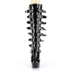 DELIGHT-2049 Plateau Stiefel Schwarz Lack von Pleaser – Ansicht 2
