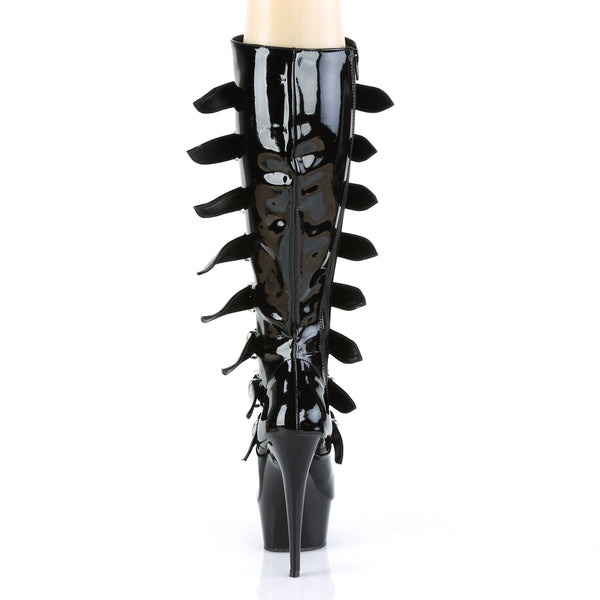 DELIGHT-2049 Plateau Stiefel Schwarz Lack von Pleaser – Ansicht 4