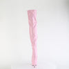 DELIGHT-3000HWR - Plateau Overknee Stiefel - Rosa Glänzend von Pleaser – Ansicht 4