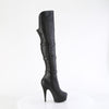 DELIGHT-3018 - Plateau Overknee Stiefel - Schwarz Matt von Pleaser – Ansicht 5