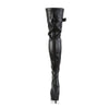 DELIGHT-3025 Plateau Overknee Stiefel Schwarz von Pleaser – Ansicht 4