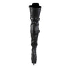 DELIGHT-3028 Plateau Overknee Stiefel Schwarz Matt von Pleaser – Ansicht 4