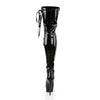 DELIGHT-3050 Plateau Overknee Stiefel Schwarz von Pleaser – Ansicht 4